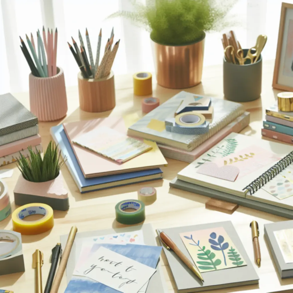 Inspiráló, rendezett asztali munkaállomás Paprino termékekkel