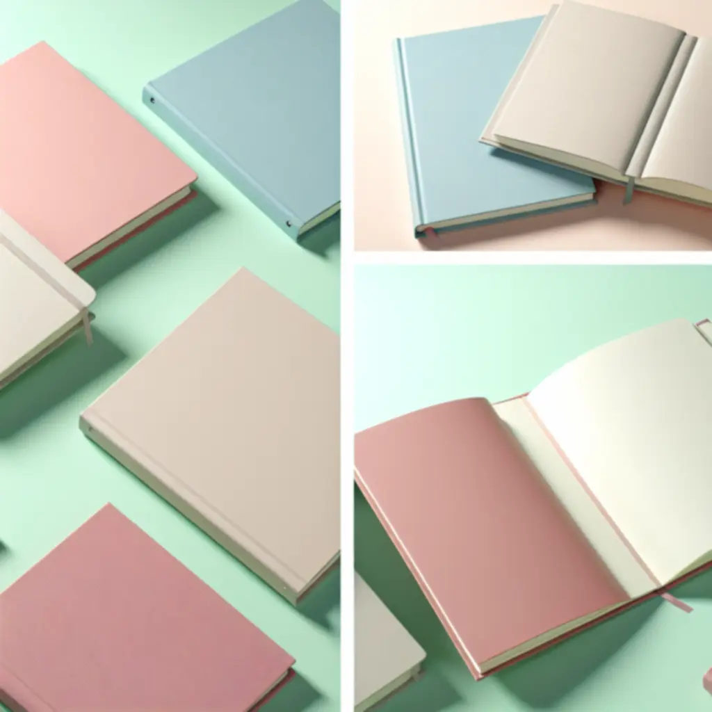 Változatos füzetek, naplók és tervezők egymás mellett