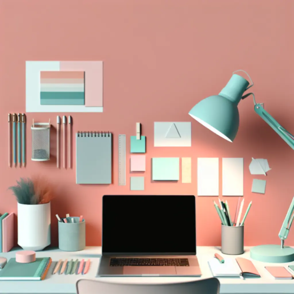 Creative desk setups with Paprino stationery in real-life scenarios